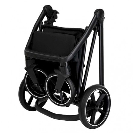 Детская коляска 4 в 1 Roan Sol Кожа Black /Black/руч.Черный