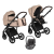 Детская коляска 3 в 1 Roan Bass Next Champagne Mood/Black/ руч.Тем.коричневый