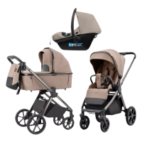 Детская коляска 3 в 1 Carrello Omega Fantastic Beige