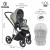 Детская коляска 3 в 1 Roan Sol Lux Tea Leaf/Chrome/руч.Черный