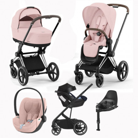 Детская коляска 5 в 1 Cybex Priam IV Peach Pink / Chrome Brown