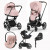 Детская коляска 5 в 1 Cybex Priam IV Peach Pink / Chrome Brown