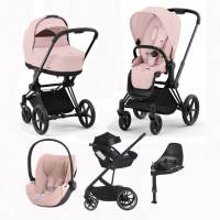 Детская коляска 5 в 1 Cybex Priam IV Peach Pink / Matt Black