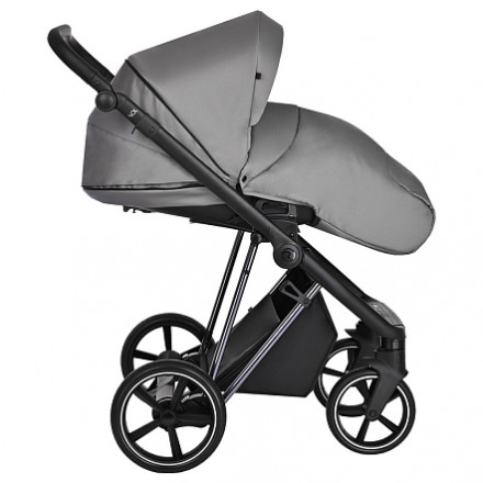 Детская коляска 3 в 1 Roan Sol Lux Cloud Grey/Nikiel/руч.Черный
