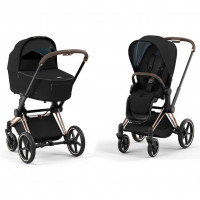 Детская коляска 2 в 1 Cybex Priam IV Sepia Black / Rosegold