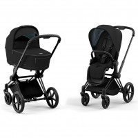 Детская коляска 2 в 1 Cybex Priam IV Sepia Black / Matt Black