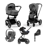 Детская коляска 5 в 1 Cybex Priam IV Manhattan Grey Plus / Matt Black