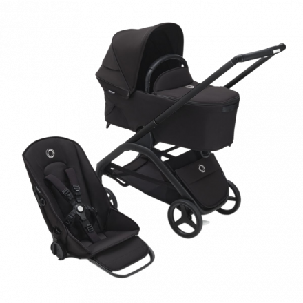 Детская коляска 2 в 1 Bugaboo Dragonfly Midnight black/Midnight black/Black