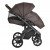 Детская коляска 2 в 1 Roan Bass Next Экокожа Chocolate/Black/ руч.Тем.коричневый