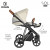 Детская коляска 3 в 1 Roan Sol Lux Pearl Shell/Nikiel/руч.Коричневый