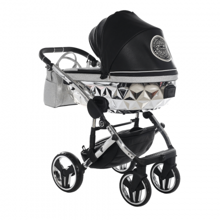 Детская коляска 2 в 1 Junama Hand Craft Glitter Black