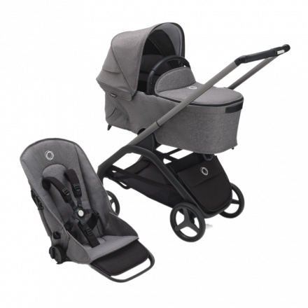 Детская коляска 2 в 1 Bugaboo Dragonfly Grey melange/Grey melange/Graphite
