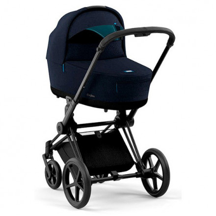 Детская коляска 1 в 1 Cybex Priam IV Midnight Blue Plus / Matt Black