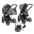 Детская коляска 4 в 1 Roan Sol Lux Cloud Grey/Nikiel/руч.Черный