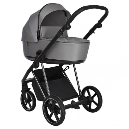 Детская коляска 4 в 1 Roan Sol Lux Cloud Grey/Nikiel/руч.Черный