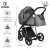 Детская коляска 4 в 1 Roan Sol Lux Cloud Grey/Nikiel/руч.Черный