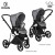 Детская коляска 4 в 1 Roan Sol Lux Cloud Grey/Nikiel/руч.Черный