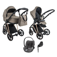 Детская коляска 4 в 1 Roan Sol Lux Mocca/Rose Gold/руч.Черный