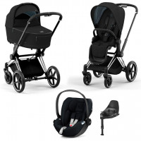 Детская коляска 4 в 1 Cybex Priam IV Sepia Black / Chrome Black