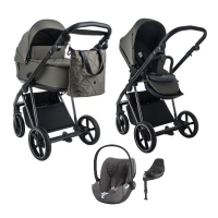 Детская коляска 4 в 1 Roan Sol Lux Taupe/Nikiel/руч.Черный