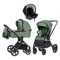 Детская коляска 3 в 1 Carrello Ultimo/P Ferm green/Black Chrome