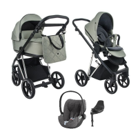 Детская коляска 4 в 1 Roan Sol Lux Tea Leaf/Chrome/руч.Черный