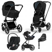 Детская коляска 5 в 1 Cybex Priam IV Sepia Black / Chrome Black