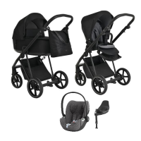 Детская коляска 4 в 1 Roan Sol Raven/Black/руч.Черный