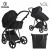 Детская коляска 4 в 1 Roan Sol Raven/Black/руч.Черный