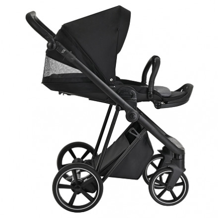 Детская коляска 4 в 1 Roan Sol True Black/Black/руч.Черный