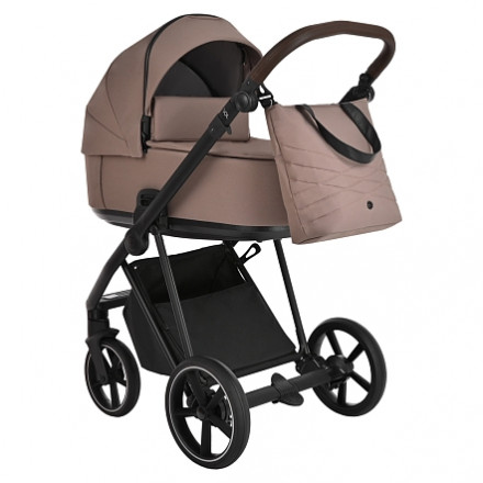 Детская коляска 4 в 1 Roan Sol Cocoa/Black/руч.Тем.Коричневый