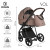 Детская коляска 4 в 1 Roan Sol Cocoa/Black/руч.Тем.Коричневый