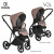 Детская коляска 4 в 1 Roan Sol Cocoa/Black/руч.Тем.Коричневый
