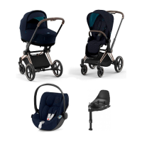 Детская коляска 4 в 1 Cybex Priam IV Midnight Blue Plus / Rosegold