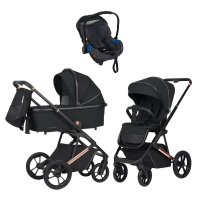 Детская коляска 3 в 1 Carrello Sigma Obsidian Black