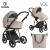 Детская коляска 4 в 1 Roan Sol Sesame/Black/руч.Черный