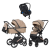 Детская коляска 3 в 1 Carrello Sigma Cream Beige
