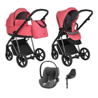 Детская коляска 4 в 1 Roan Sol Luxury Viva Magenta/Nikiel/руч.Черный
