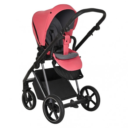 Детская коляска 4 в 1 Roan Sol Luxury Viva Magenta/Nikiel/руч.Черный