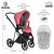 Детская коляска 4 в 1 Roan Sol Luxury Viva Magenta/Nikiel/руч.Черный