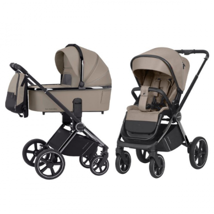 Детская коляска 2 в 1 Carrello Ultimo/P Pearl Beige/Black Chrome