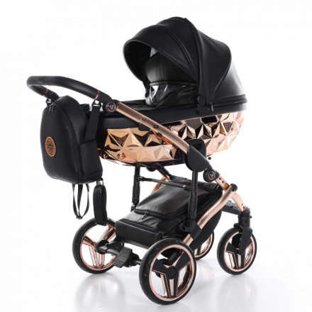Детская коляска 2 в 1 Junama Hand Craft Black+Copper