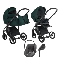 Детская коляска 4 в 1 Roan Bass Next Emerald Mood/Black/ руч.Черный