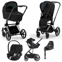 Детская коляска 5 в 1 Cybex Priam IV Onyx Black / Chrome Black
