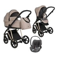 Детская коляска 3 в 1 Roan Sol Luxury Sesame/Gold/руч.Черный