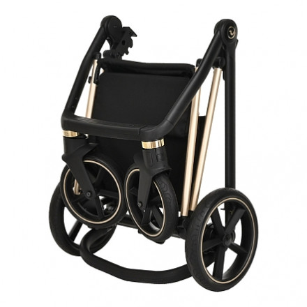 Детская коляска 3 в 1 Roan Sol Luxury Deep Laket/Gold/руч.Черный