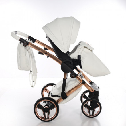 Детская коляска 2 в 1 Junama Hand Craft White+Copper