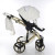 Детская коляска 2 в 1 Junama Hand Craft White+Gold