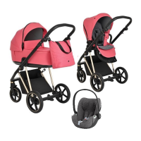 Детская коляска 3 в 1 Roan Sol Luxury Viva Magenta/Gold/руч.Черный