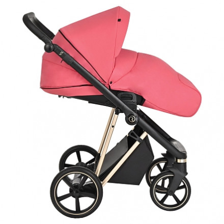 Детская коляска 3 в 1 Roan Sol Luxury Viva Magenta/Gold/руч.Черный
